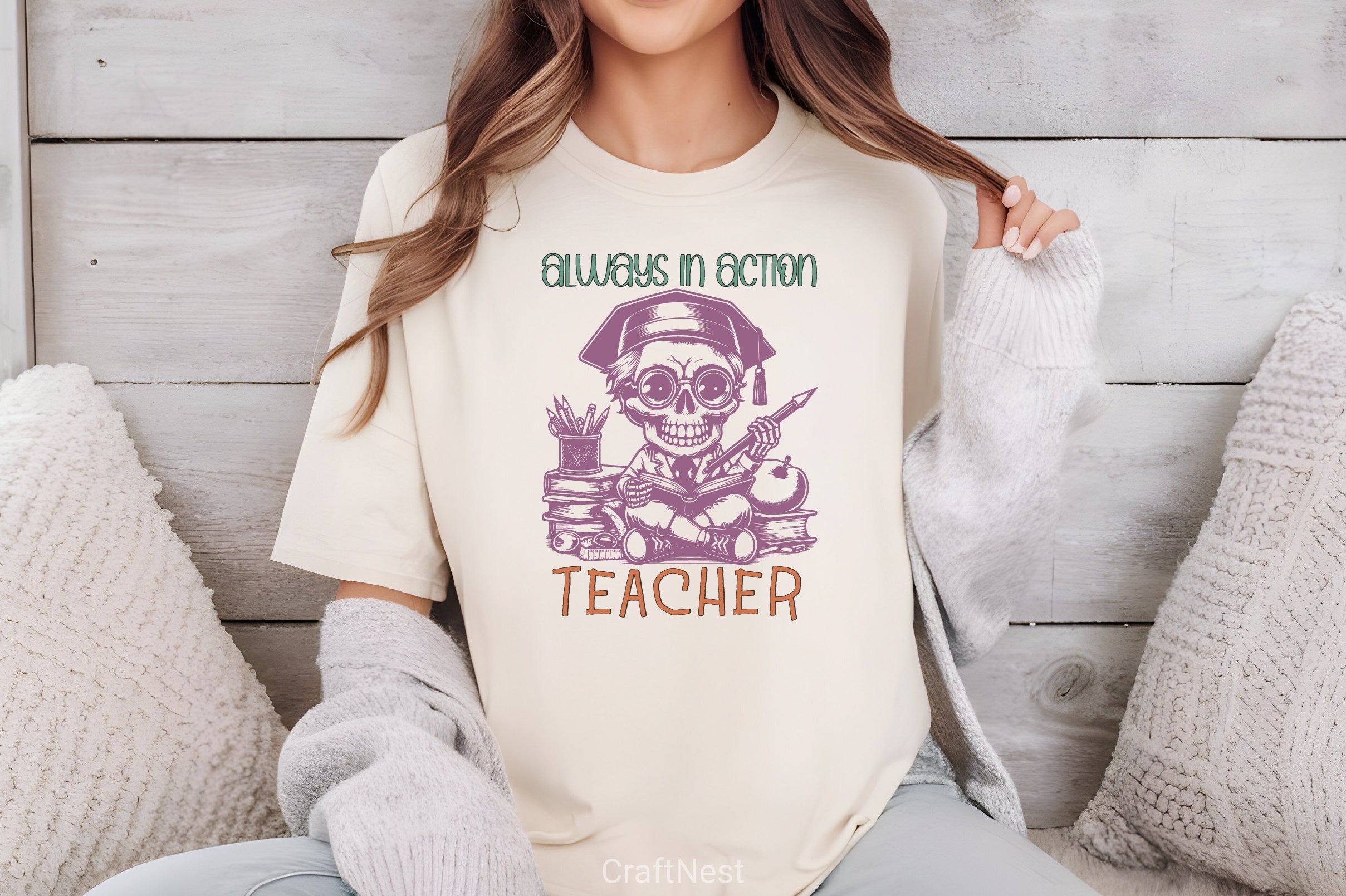 Retro Teacher Clipart Bundle 3 - CraftNest - Digital Crafting and Art