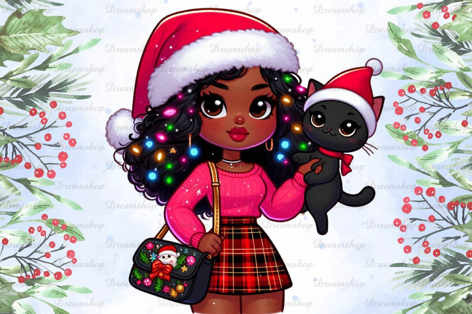 Christmas Girl Design Clipart Bundle 20 - CraftNest - Digital Crafting and Art