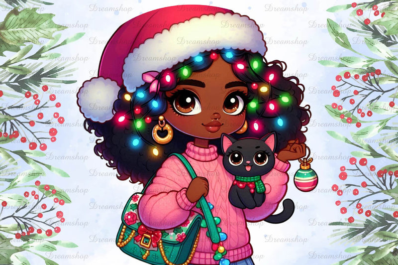 Christmas Girl Design Clipart Bundle 21 - CraftNest - Digital Crafting and Art