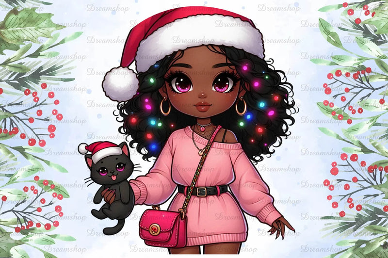 Christmas Girl Design Clipart Bundle 1 - CraftNest - Digital Crafting and Art