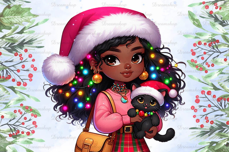 Christmas Girl Design Clipart Bundle 19 - CraftNest - Digital Crafting and Art