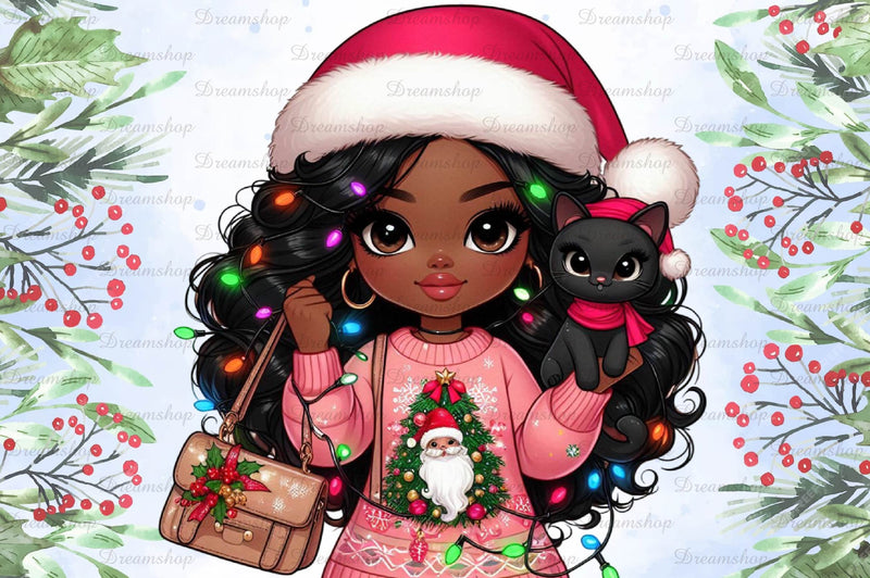 Christmas Girl Design Clipart Bundle 12 - CraftNest - Digital Crafting and Art