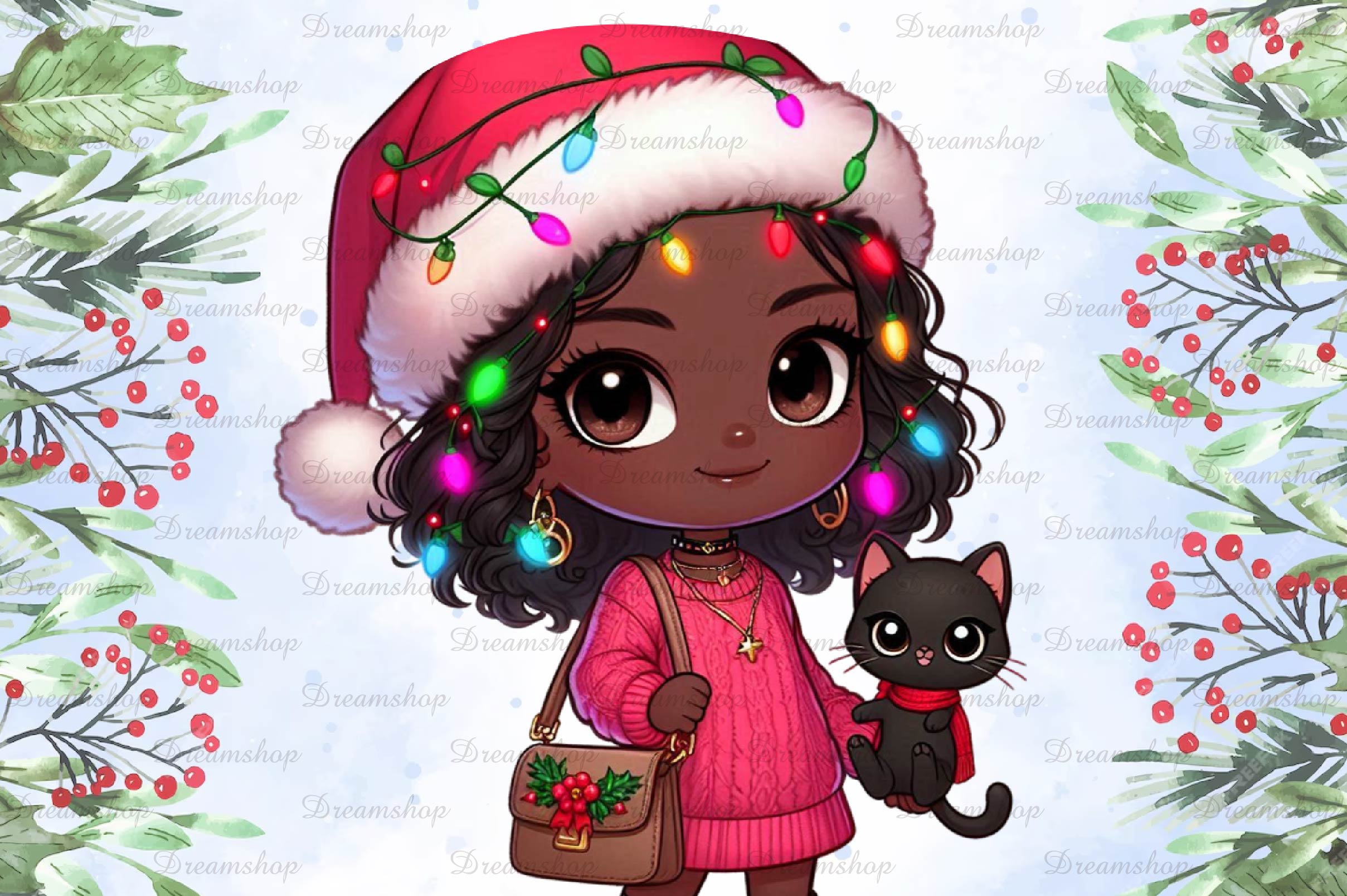 Christmas Girl Design Clipart Bundle 22 - CraftNest - Digital Crafting and Art