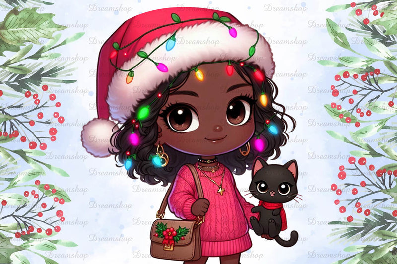 Christmas Girl Design Clipart Bundle 22 - CraftNest - Digital Crafting and Art