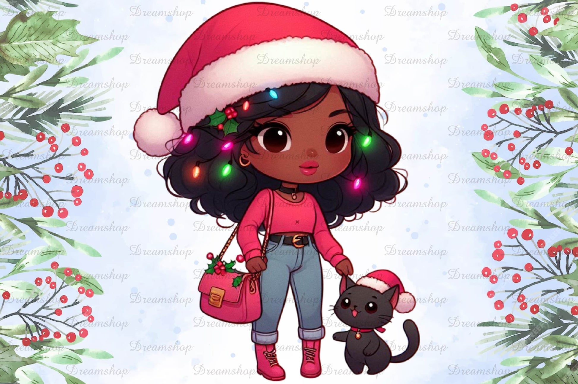 Christmas Girl Design Clipart Bundle 2 - CraftNest - Digital Crafting and Art