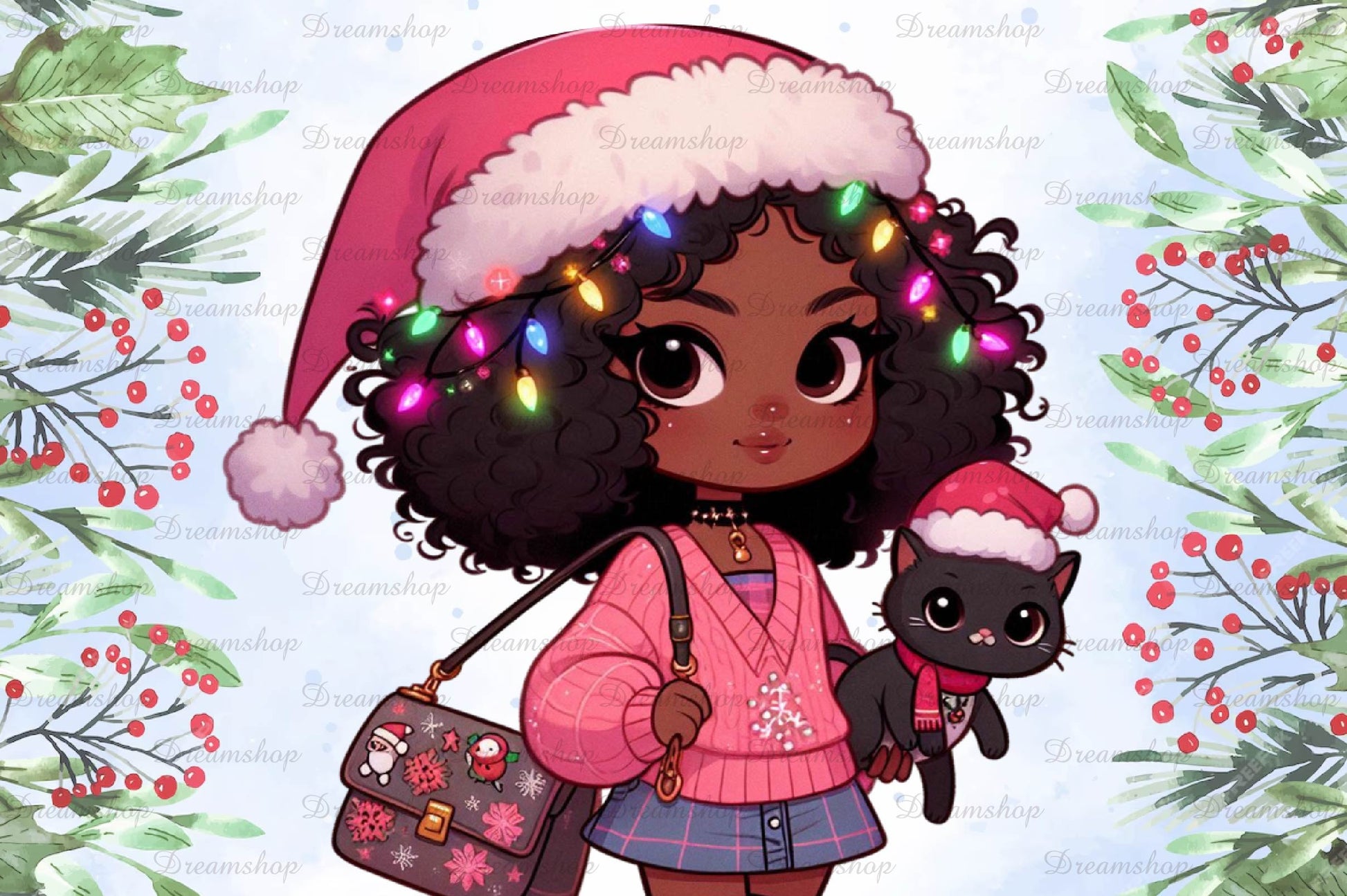 Christmas Girl Design Clipart Bundle 10 - CraftNest - Digital Crafting and Art