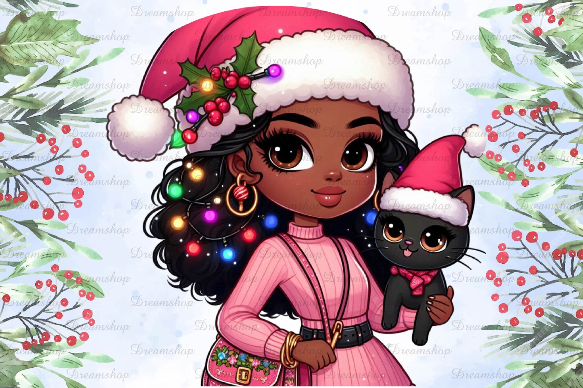 Christmas Girl Design Clipart Bundle 5 - CraftNest - Digital Crafting and Art