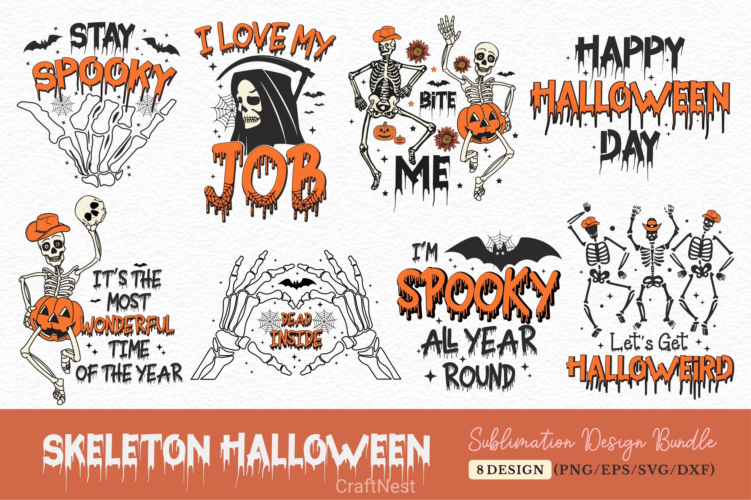 Halloween Design SVG Bundle 8 - CraftNest - Digital Crafting and Art