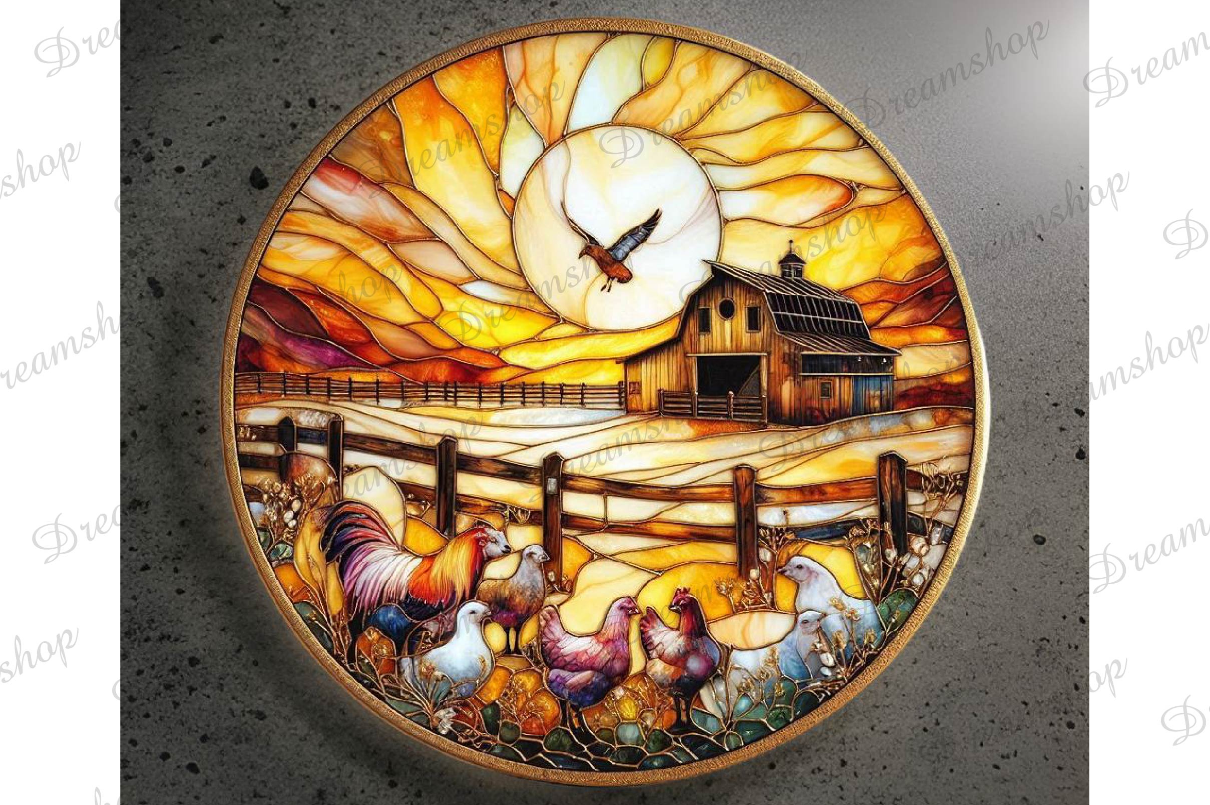 Stained Glass Farm Animals Clipart Bundle 12 - CraftNest - Digital Crafting and Art