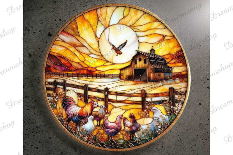 Stained Glass Farm Animals Clipart Bundle 12 - CraftNest - Digital Crafting and Art