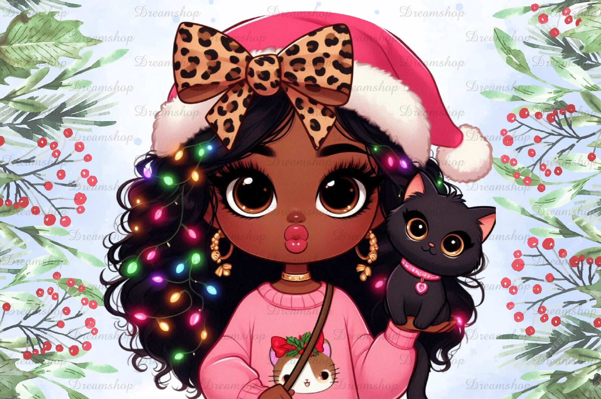 Christmas Girl Design Clipart Bundle 8 - CraftNest - Digital Crafting and Art