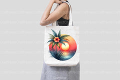 Tropical Sunset Palm Flower Clipart Bundle - CraftNest - Digital Crafting and Art