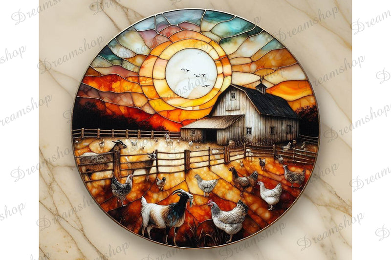 Stained Glass Farm Animals Clipart Bundle 14 - CraftNest - Digital Crafting and Art