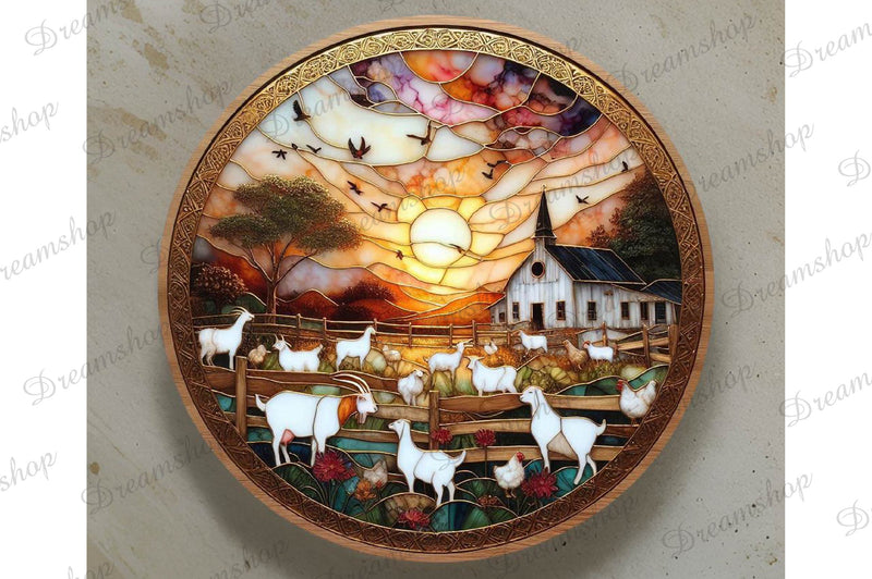 Stained Glass Farm Animals Clipart Bundle 10 - CraftNest - Digital Crafting and Art