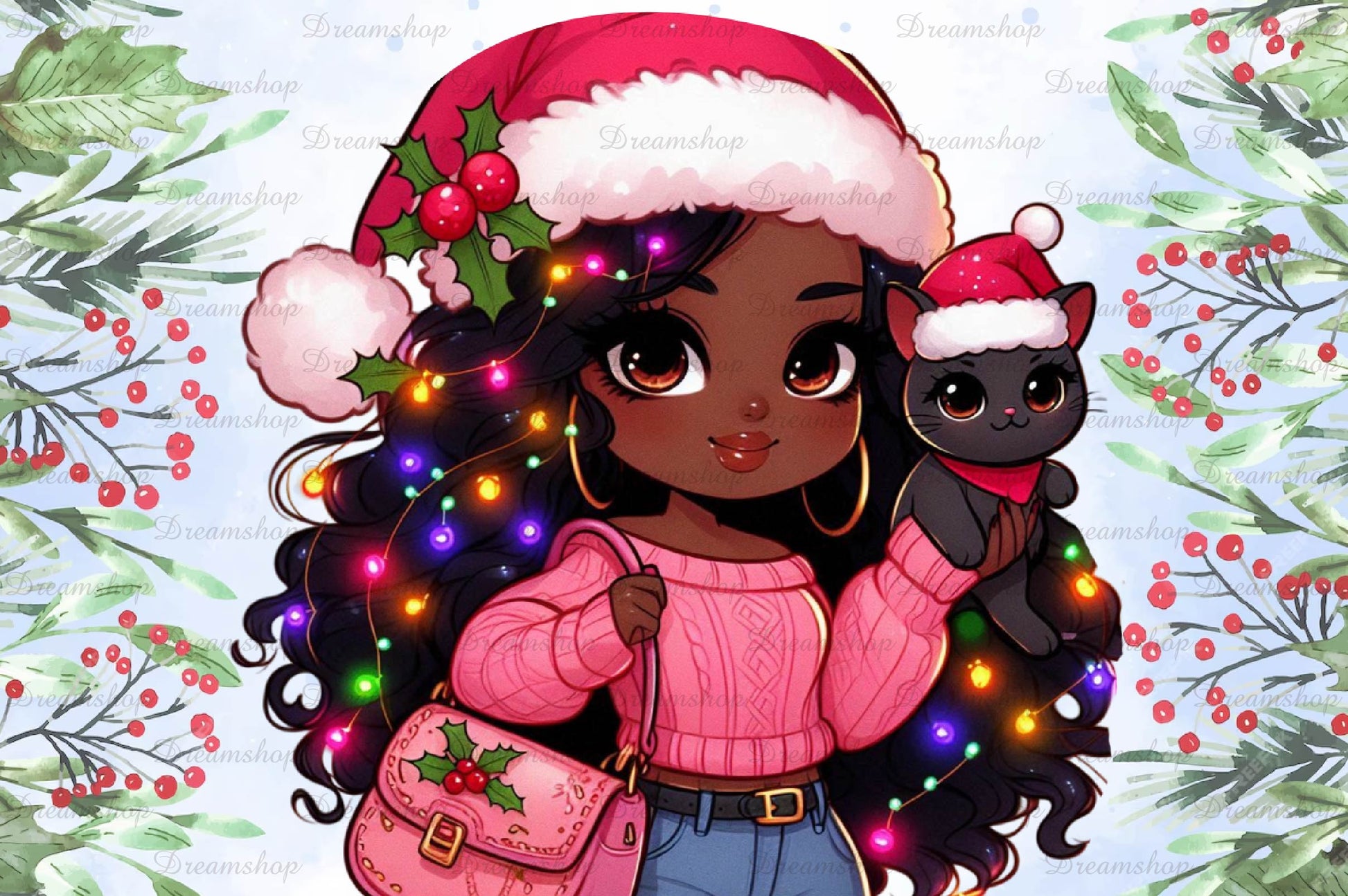 Christmas Girl Design Clipart Bundle 7 - CraftNest - Digital Crafting and Art