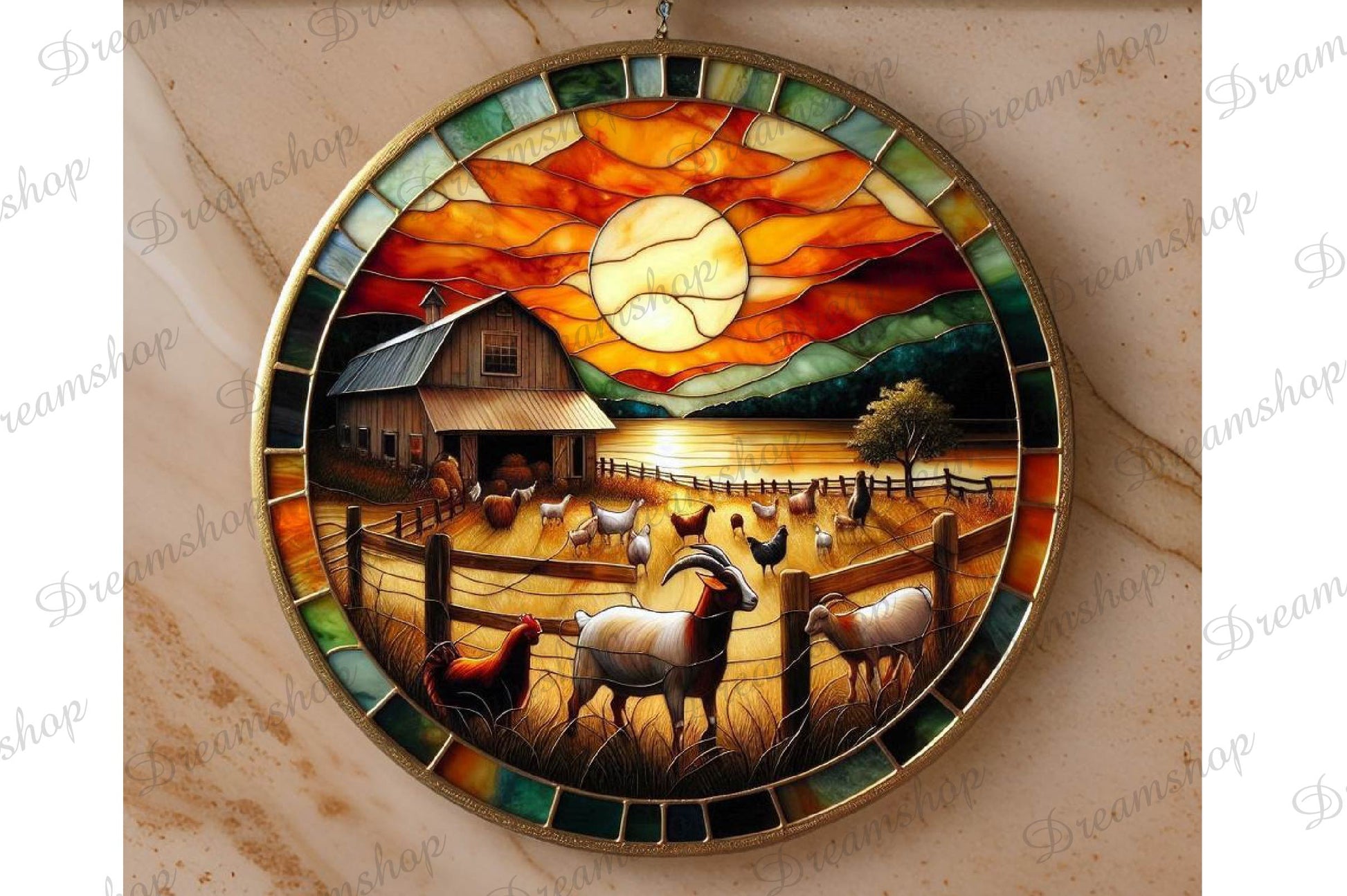 Stained Glass Farm Animals Clipart Bundle 11 - CraftNest - Digital Crafting and Art