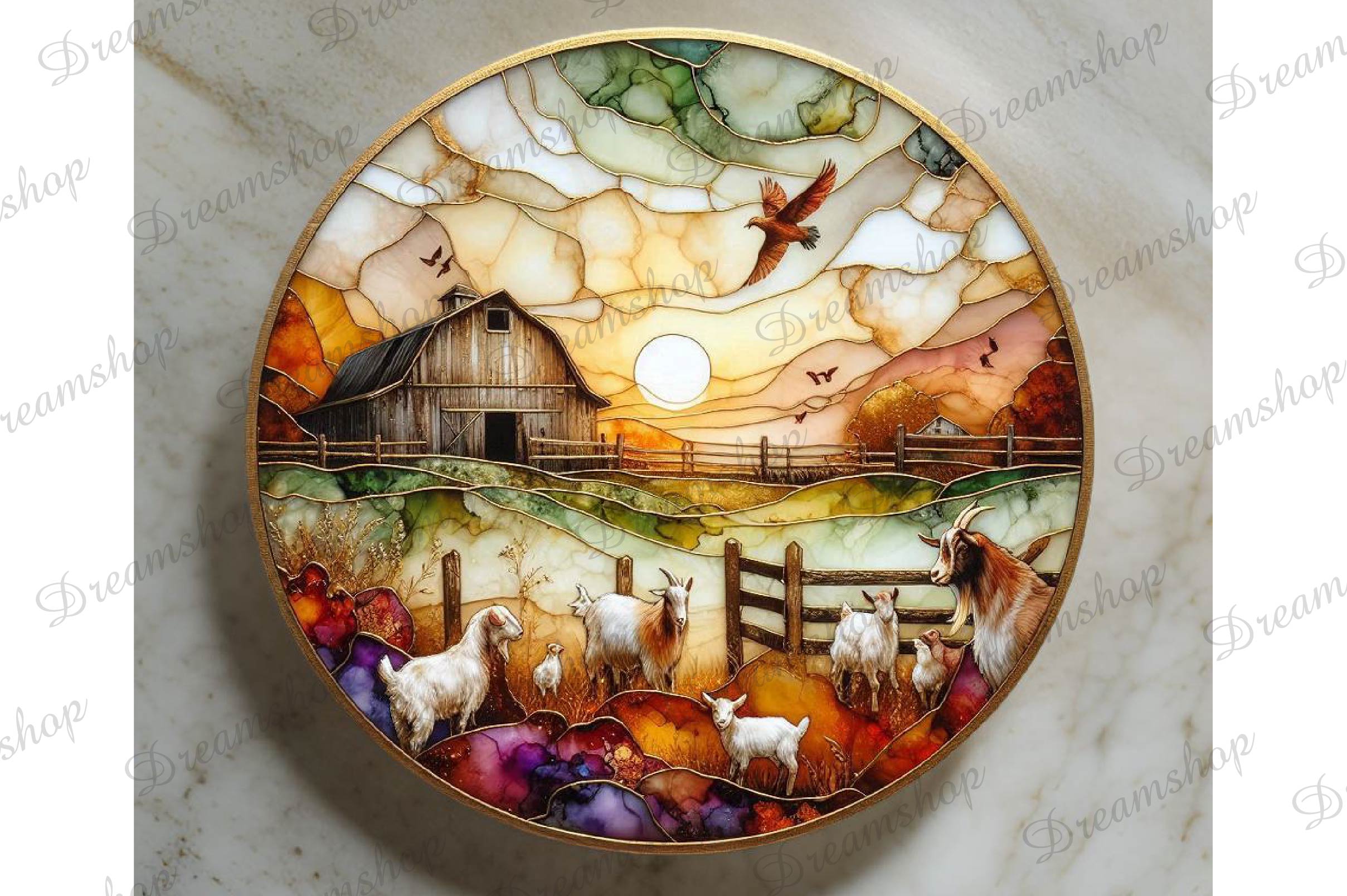 Stained Glass Farm Animals Clipart Bundle 9 - CraftNest - Digital Crafting and Art