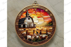 Stained Glass Farm Animals Clipart Bundle 1 - CraftNest - Digital Crafting and Art