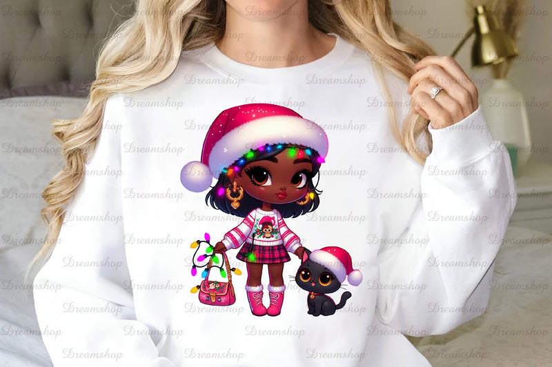 Christmas Girl Design Clipart Bundle  3 - CraftNest - Digital Crafting and Art