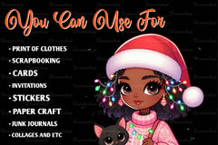 Christmas Girl Design Clipart Bundle 11 - CraftNest - Digital Crafting and Art