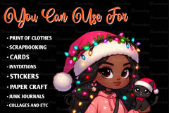 Christmas Girl Design Clipart Bundle 4 - CraftNest - Digital Crafting and Art