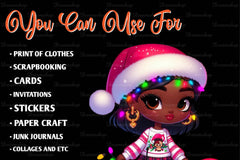 Christmas Girl Design Clipart Bundle  3 - CraftNest - Digital Crafting and Art