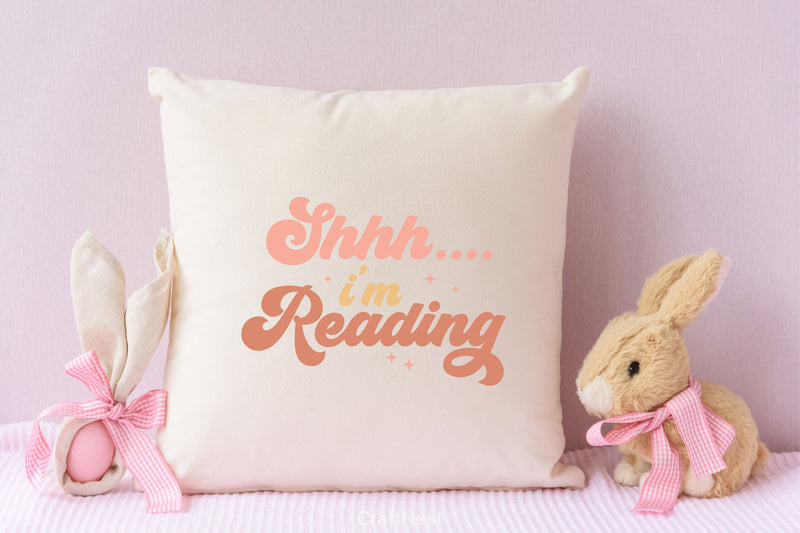 Shhh I'm Reading SVG Bundle - CraftNest - Digital Crafting and Art