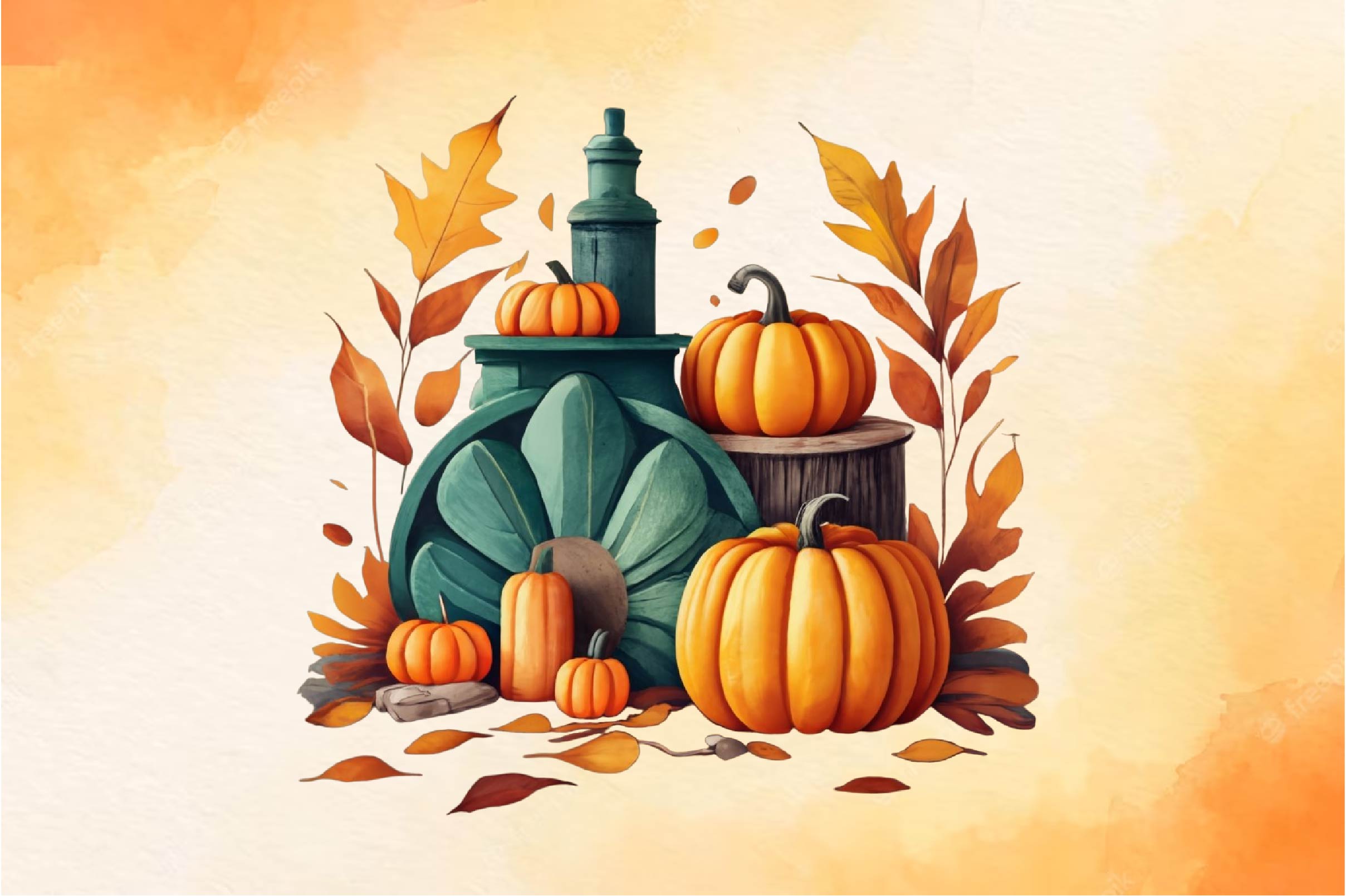 Fall Autumn Flowers Clipart Bundle - CraftNest - Digital Crafting and Art