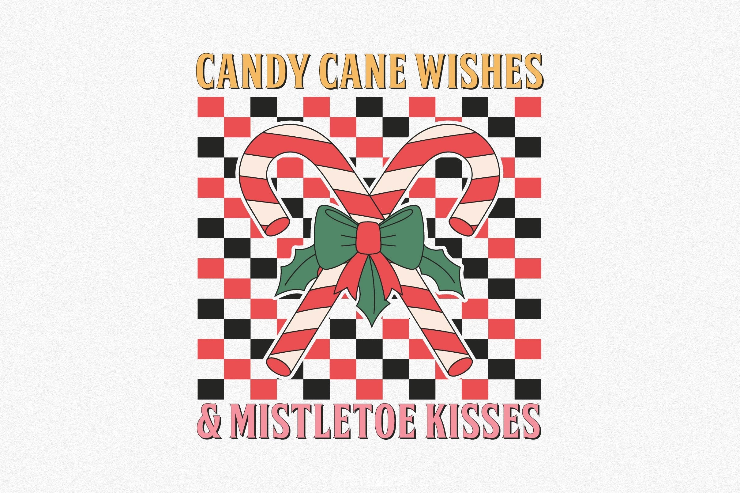 Candy Cane Wishes & Mistletoe Kisses Clipart Bundle - CraftNest - Digital Crafting and Art
