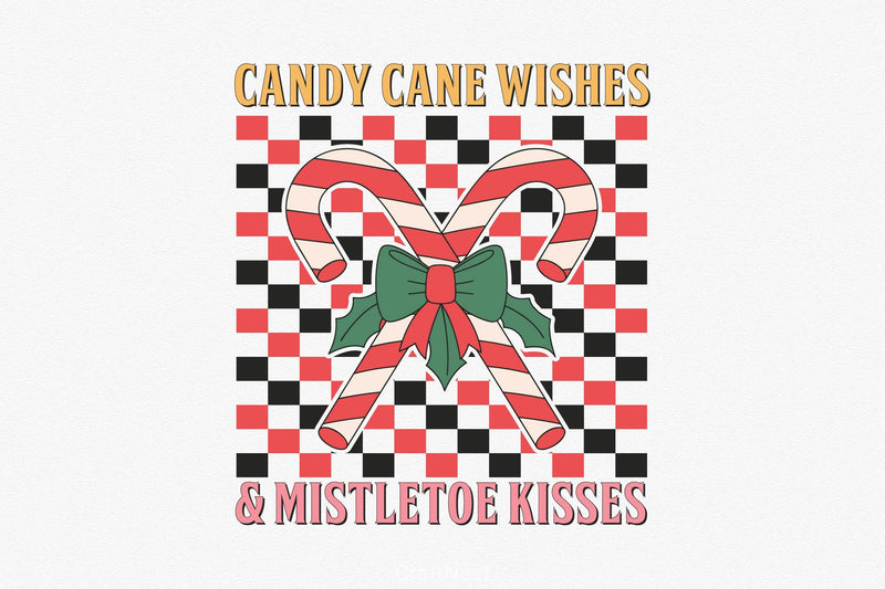 Candy Cane Wishes & Mistletoe Kisses Clipart Bundle - CraftNest - Digital Crafting and Art