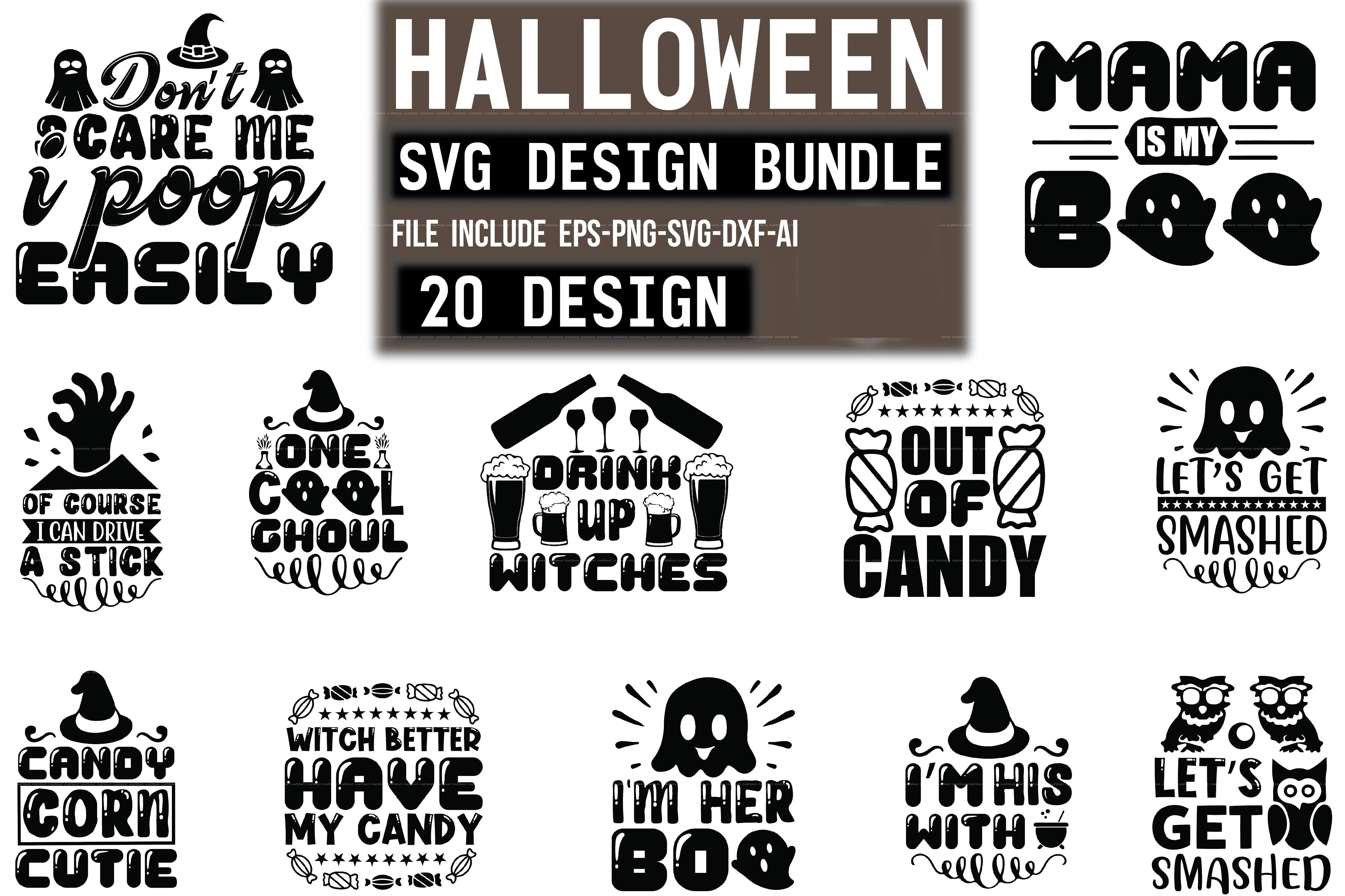 Halloween SVG Bundle 18 - CraftNest - Digital Crafting and Art