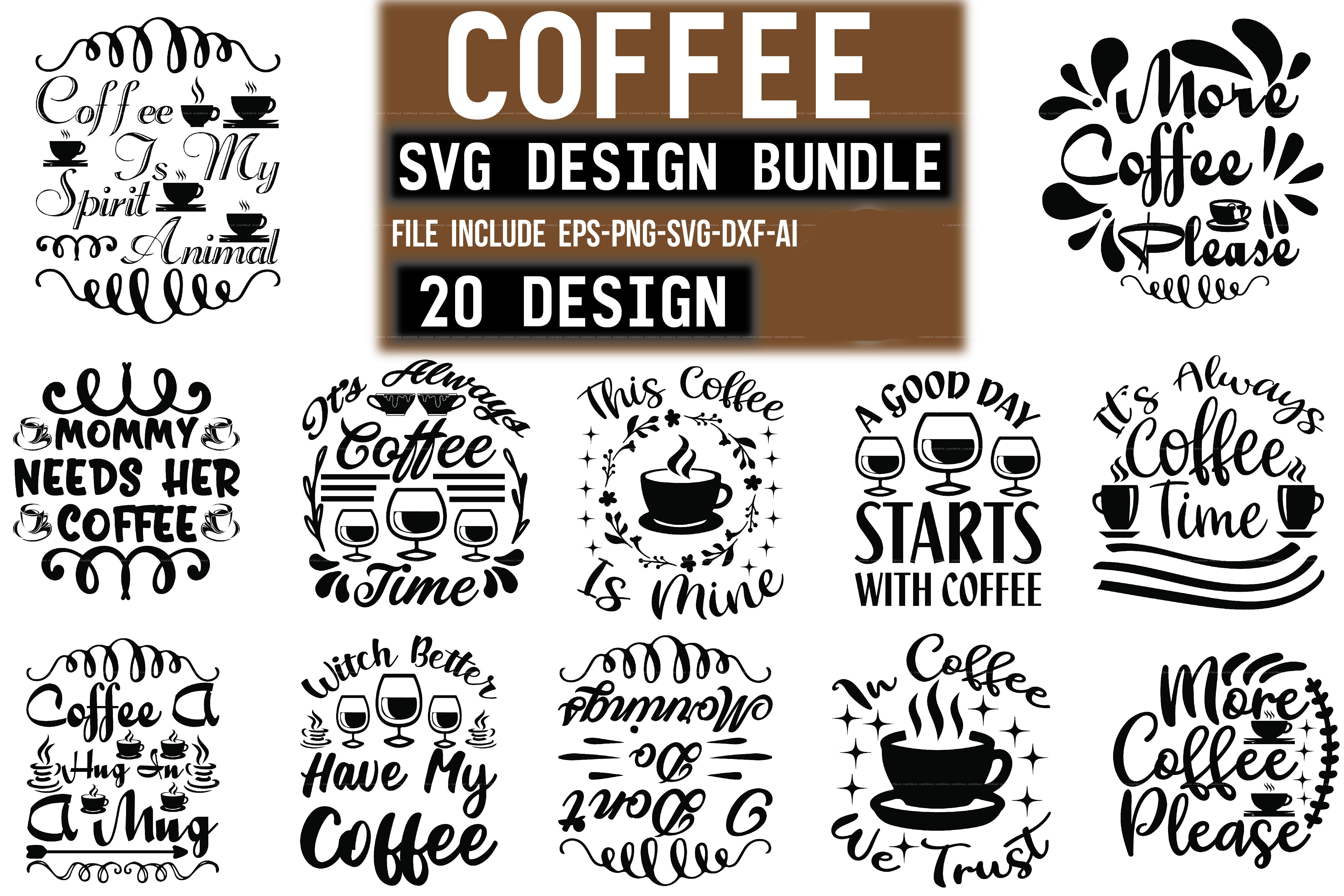 Coffee Design SVG Bundle 5