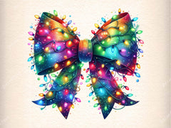 Christmas Light Coquette Bow Clipart Bundle - CraftNest - Digital Crafting and Art