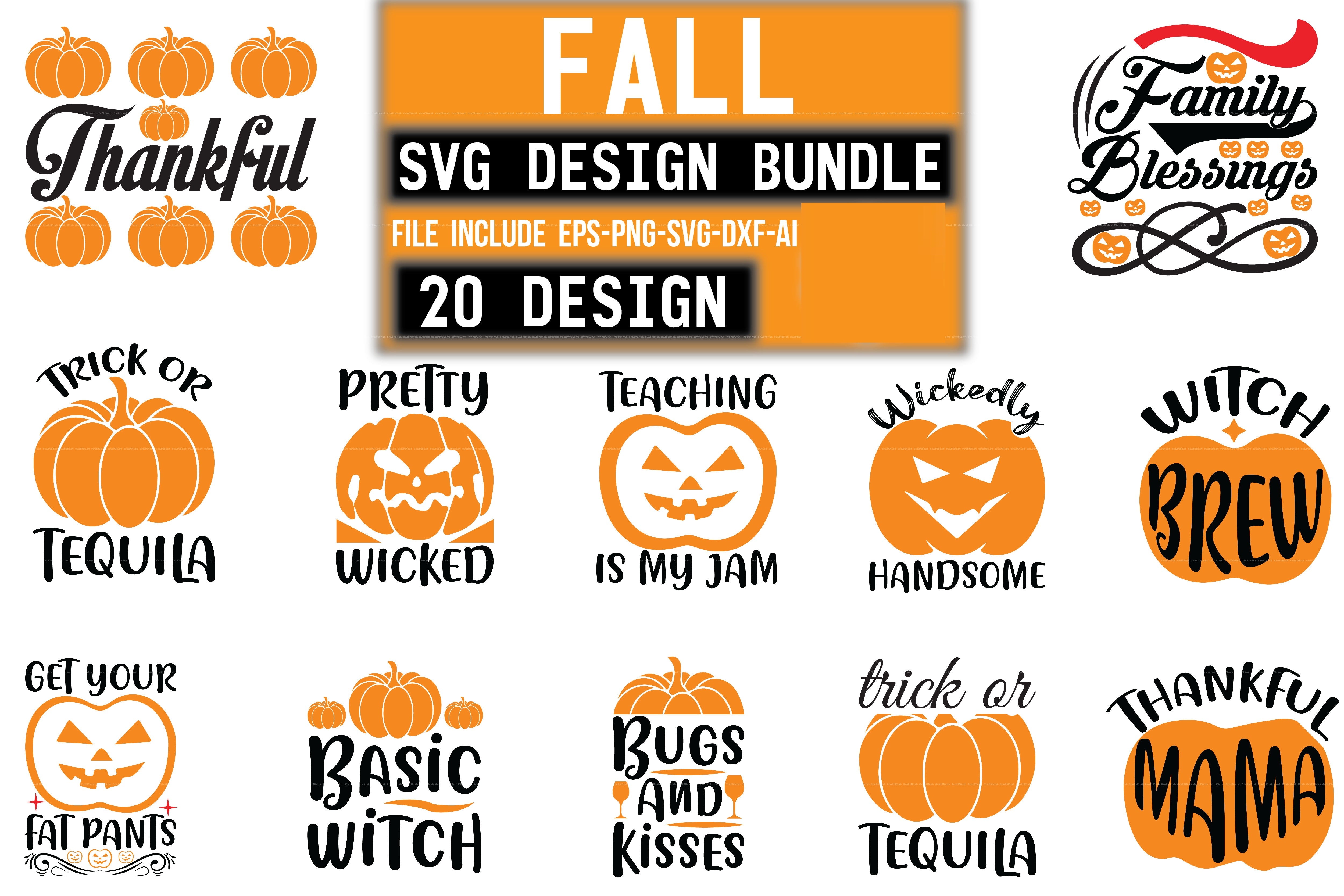 Fall Design SVG Bundle 1