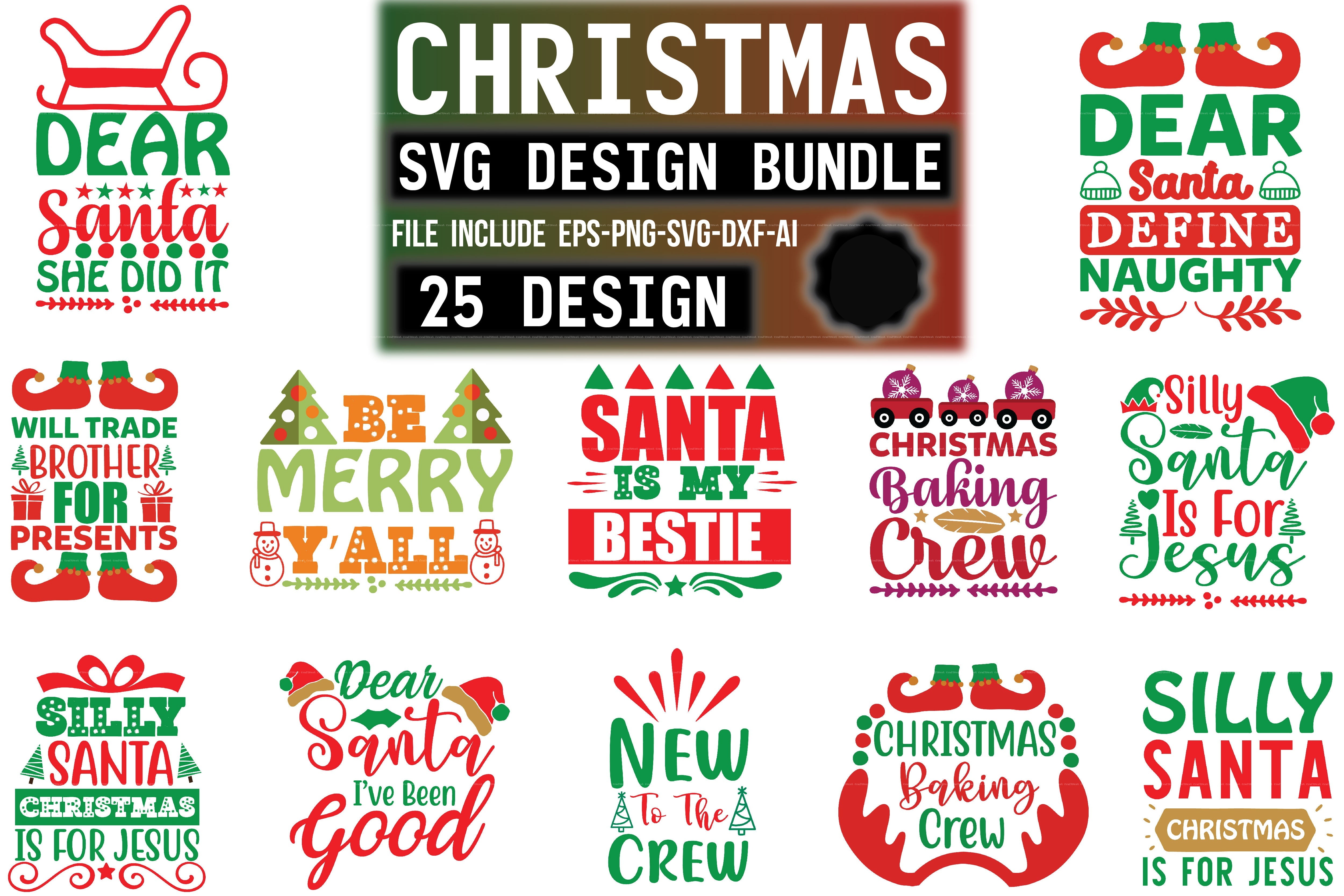 Christmas Design SVG Bundle 8