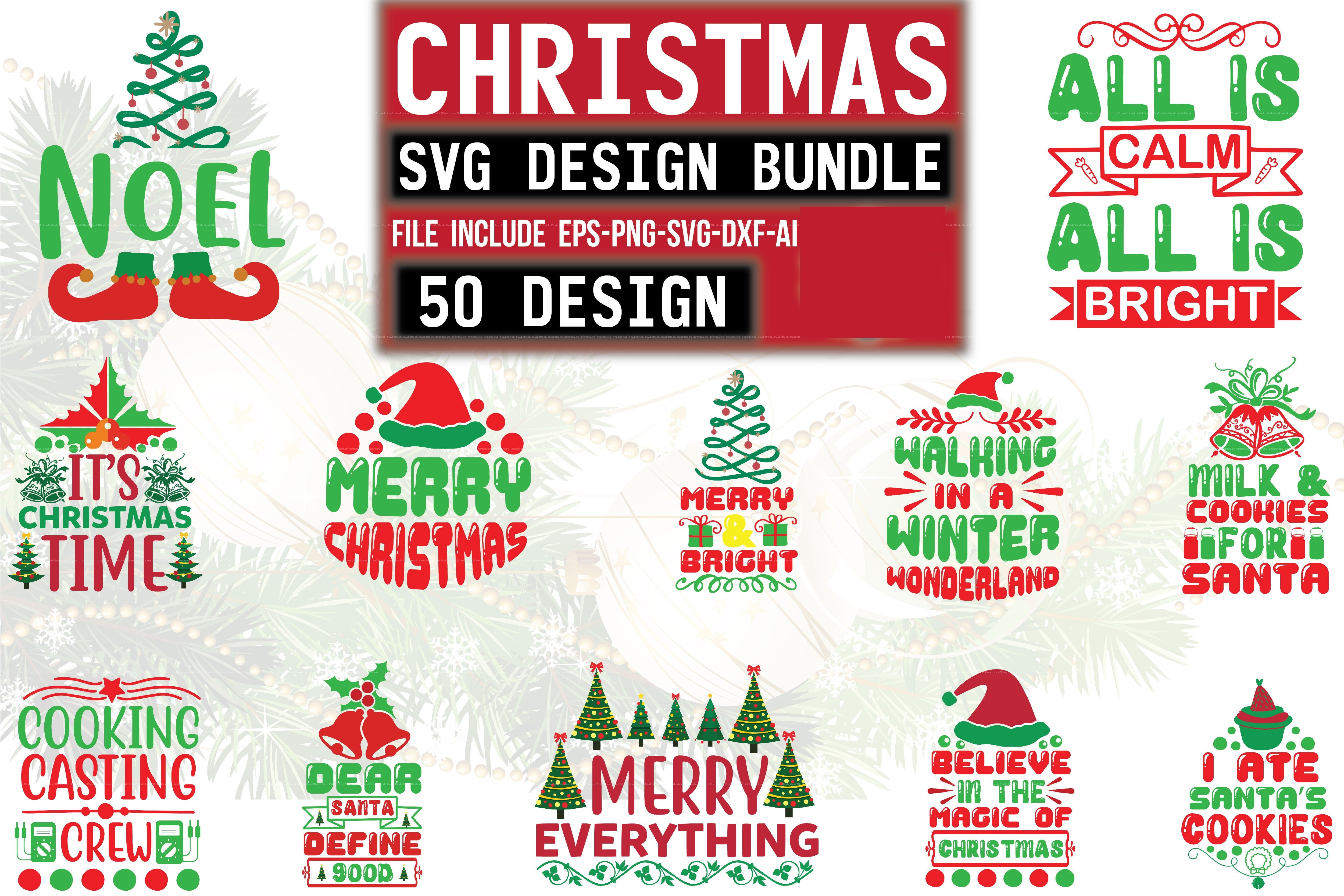 Christmas Design SVG Bundle 14