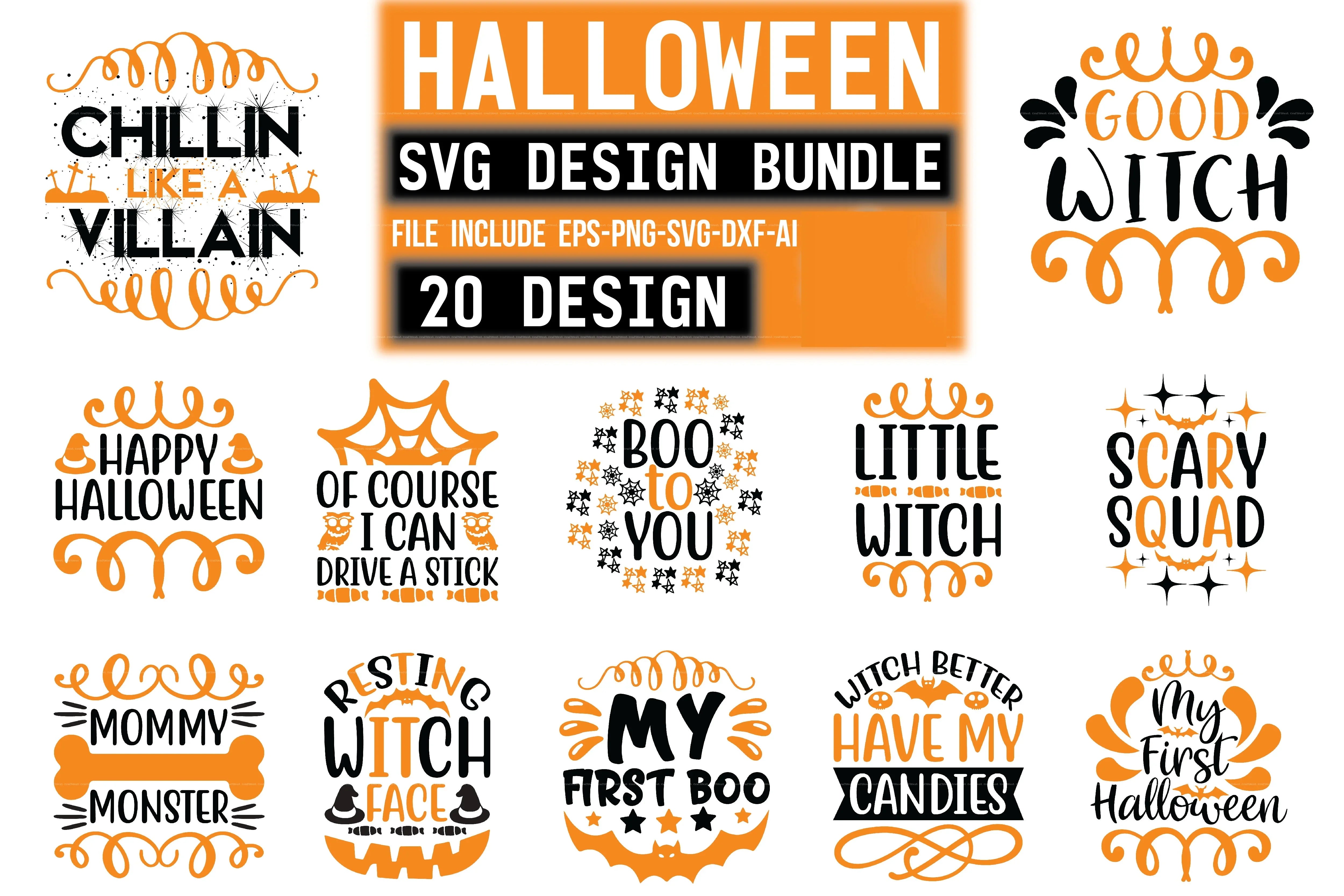 Halloween SVG Bundle 17 - CraftNest - Digital Crafting and Art