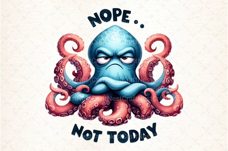 Nope Not Today Clipart Bundle 4 - CraftNest - Digital Crafting and Art