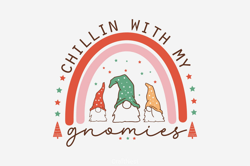 Chillin With My Gnomies SVG Bundle - CraftNest - Digital Crafting and Art