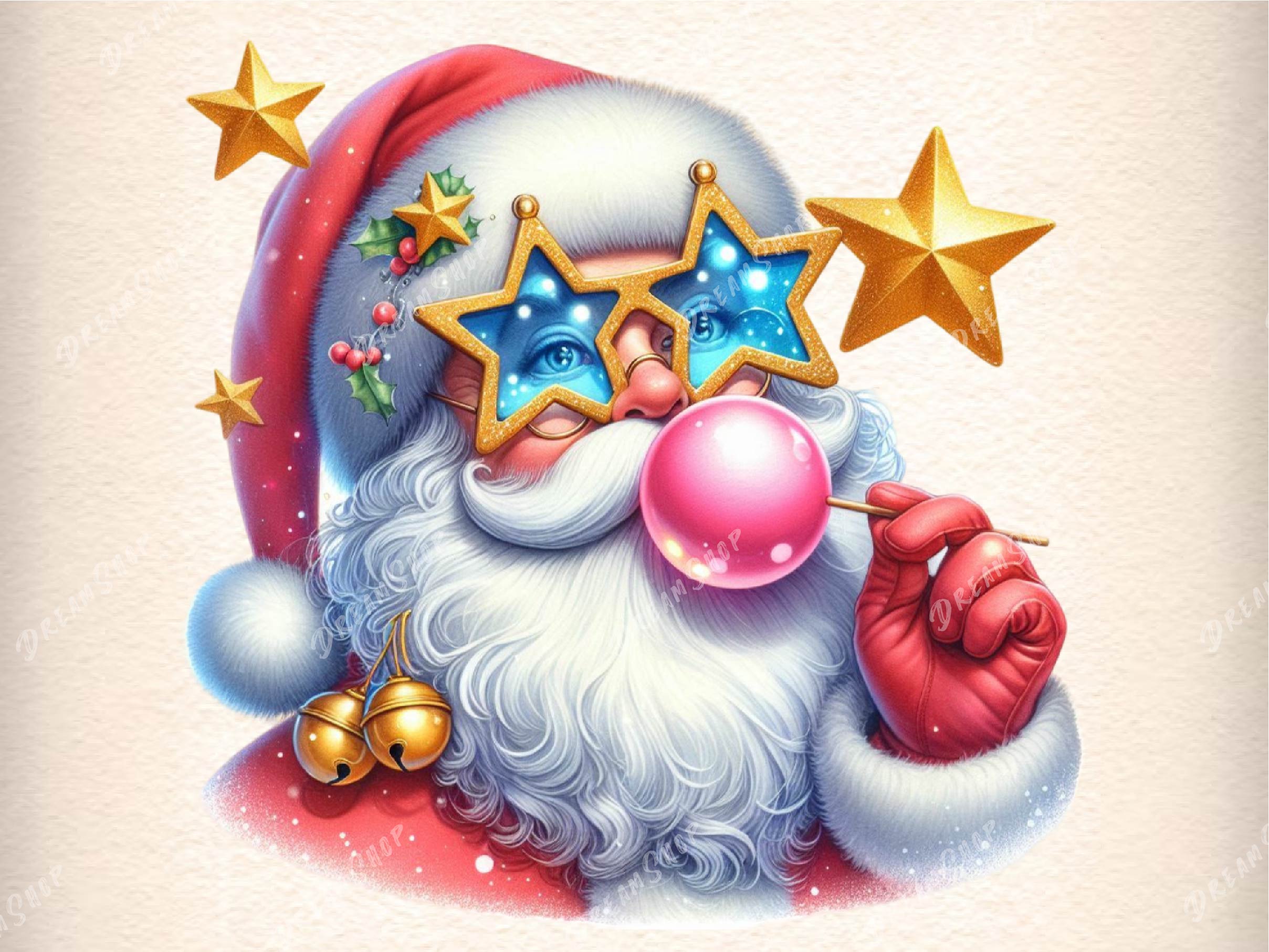 Santa Christmas Merry Christmas Clipart Bundle - CraftNest - Digital Crafting and Art