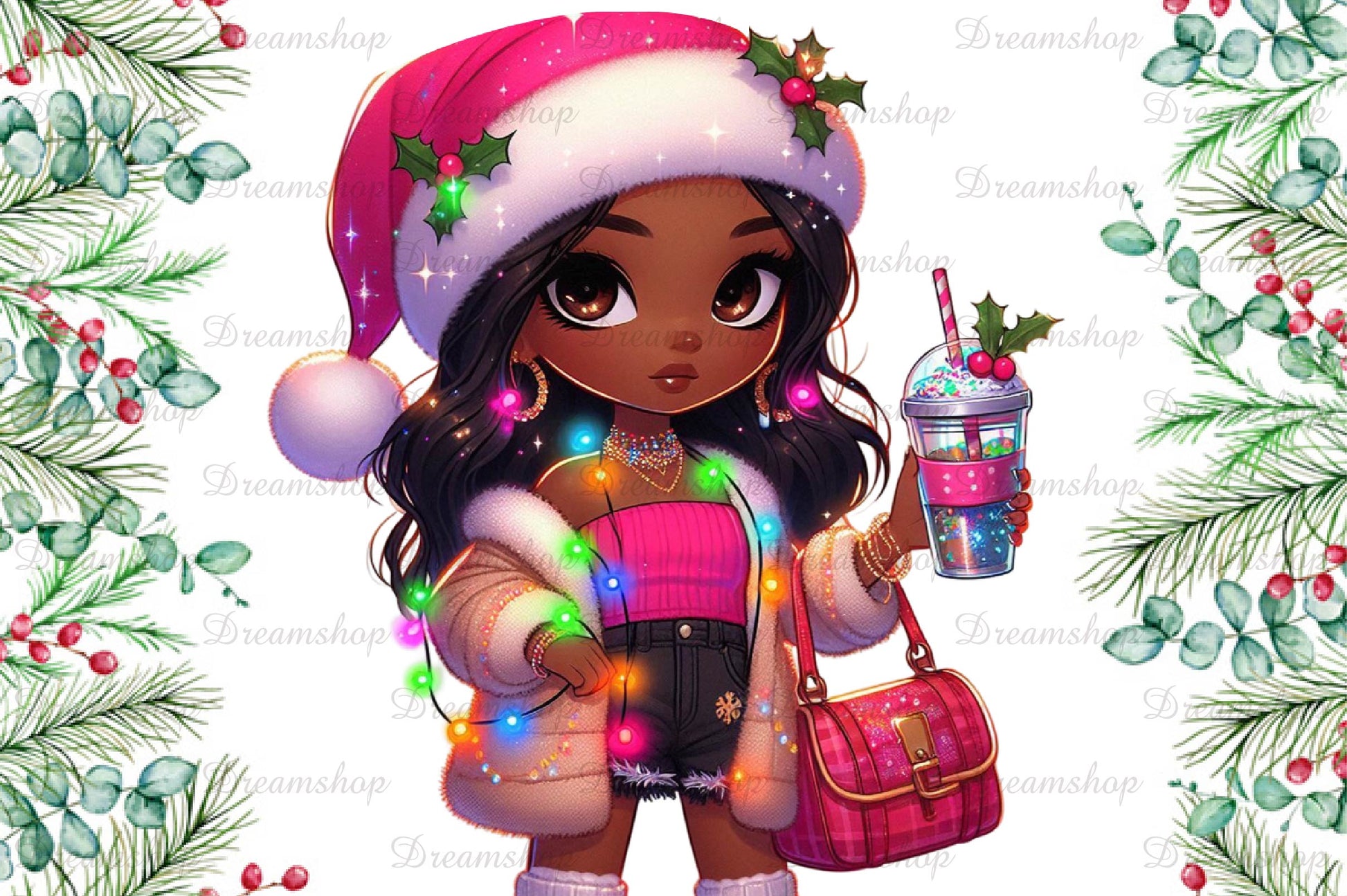 Christmas Girl Fashion Clipart Bundle - CraftNest - Digital Crafting and Art