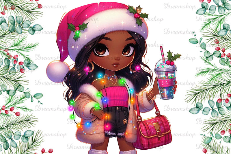 Christmas Girl Fashion Clipart Bundle - CraftNest - Digital Crafting and Art
