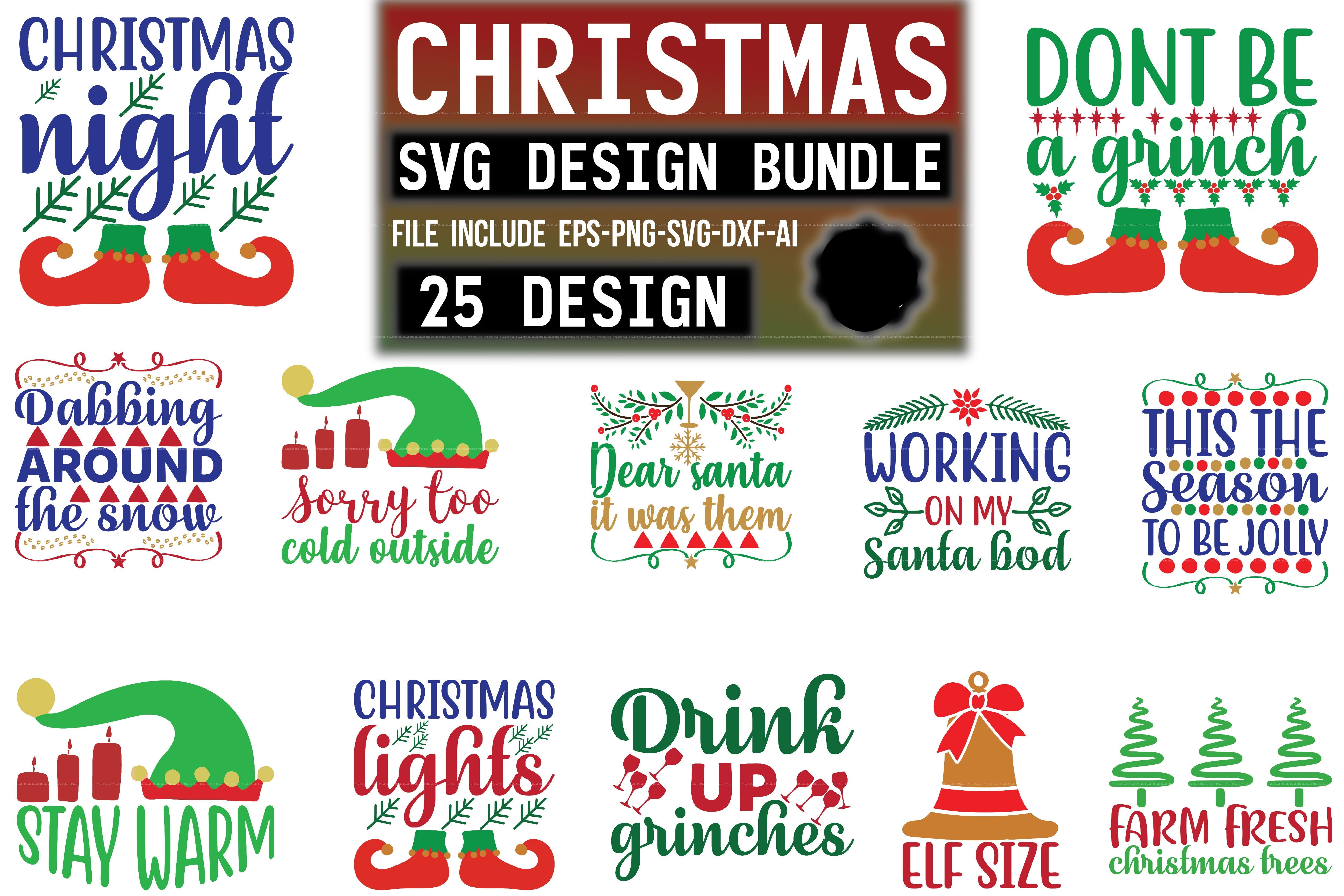 Christmas Design SVG Bundle 7