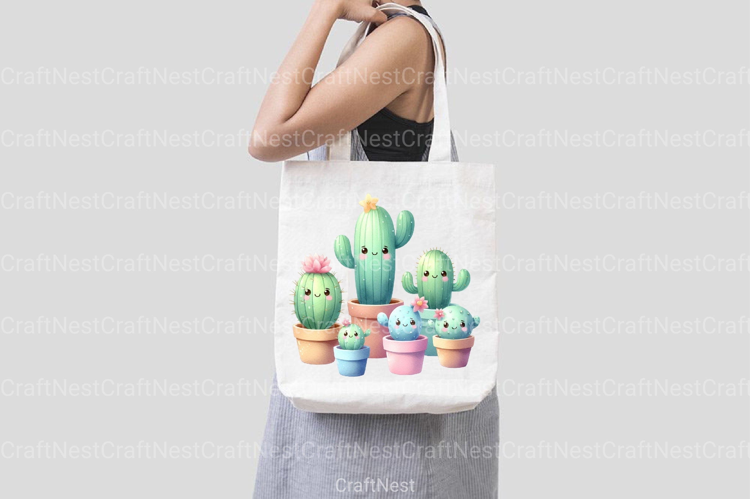 Lovely Cactus Clipart Bundle - CraftNest - Digital Crafting and Art