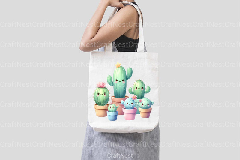 Lovely Cactus Clipart Bundle - CraftNest - Digital Crafting and Art