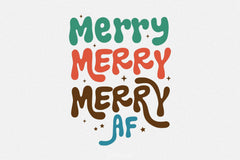 Merry AF Clipart Bundle - CraftNest - Digital Crafting and Art