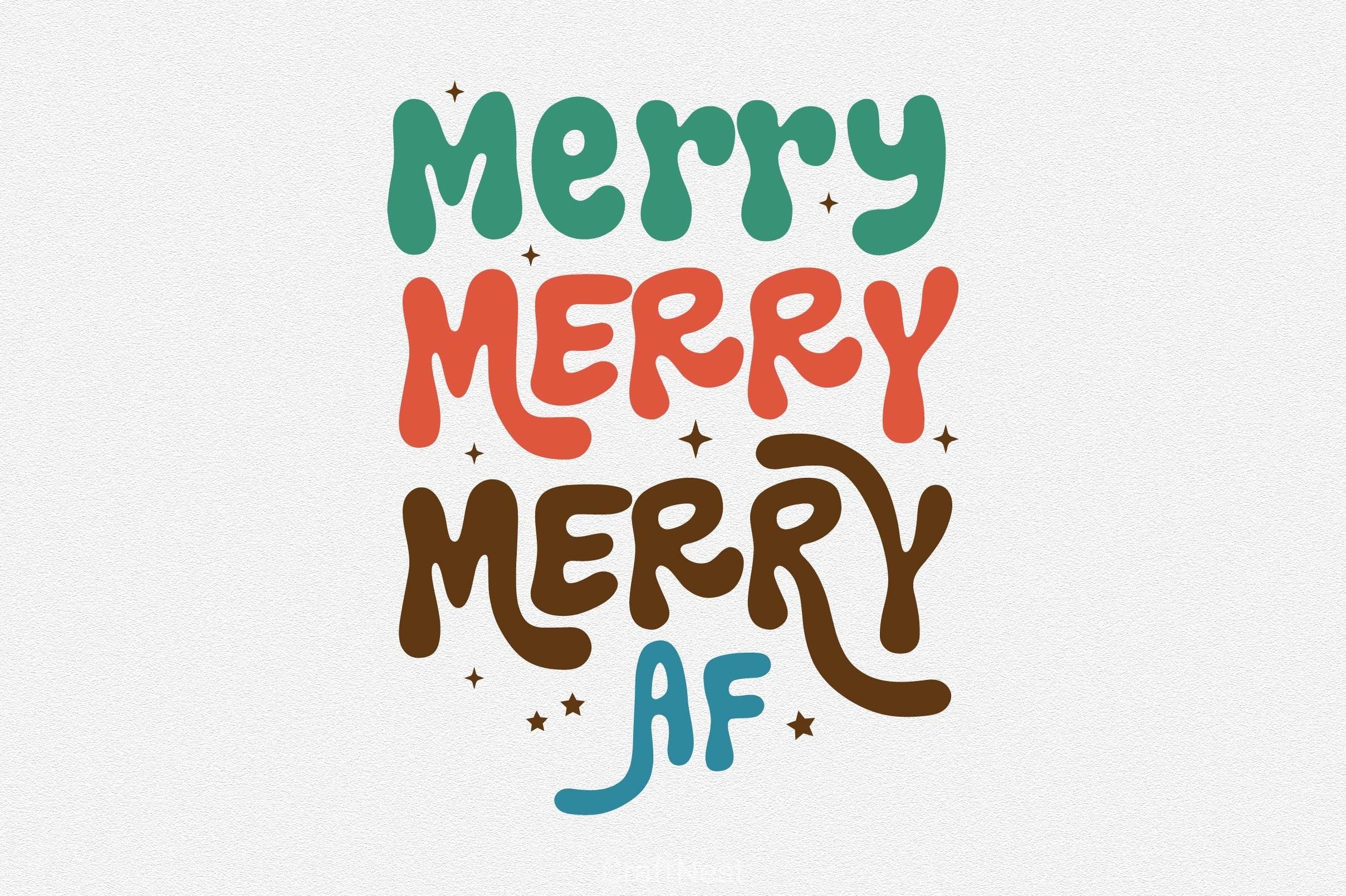 Merry AF Clipart Bundle - CraftNest - Digital Crafting and Art
