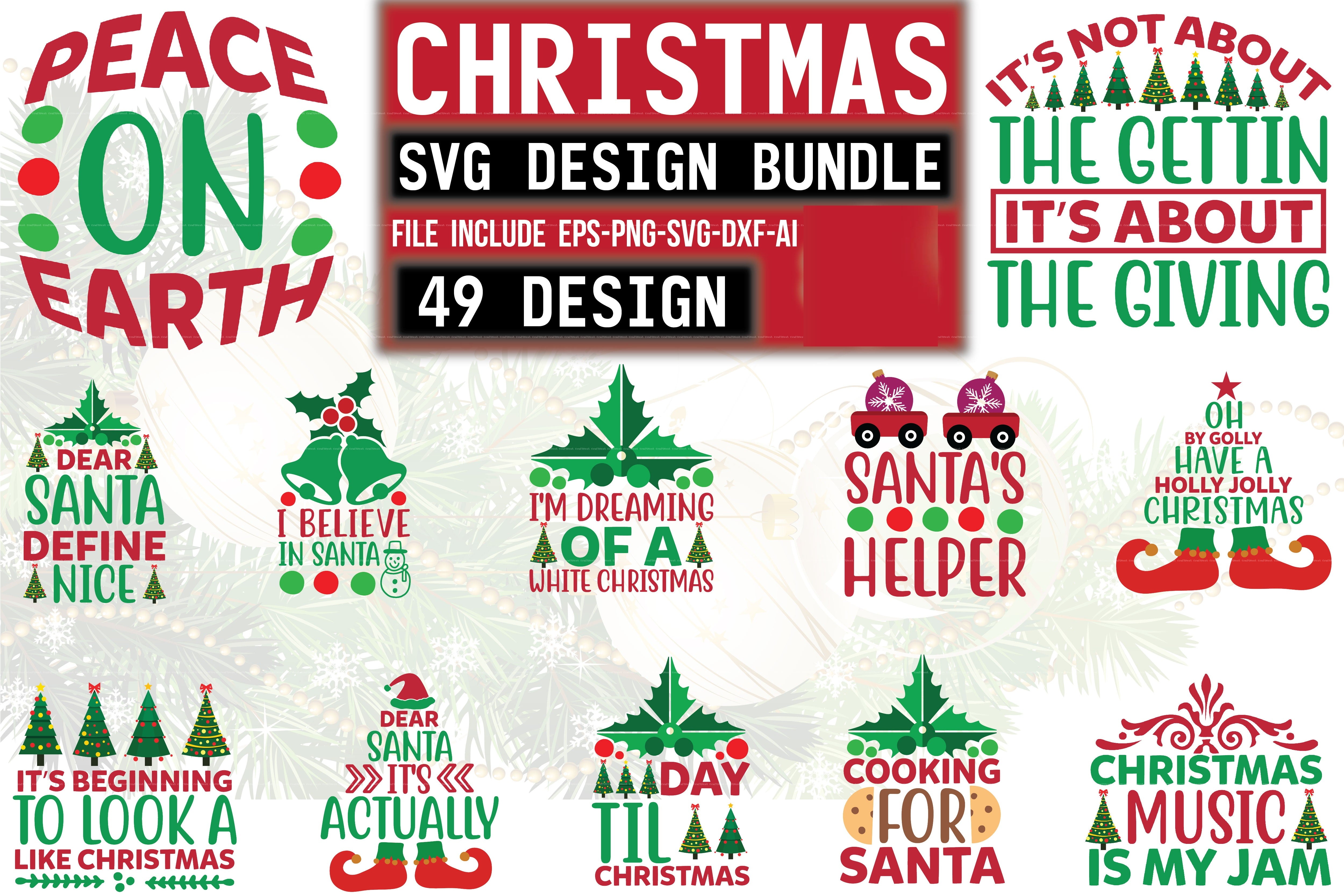 Christmas Design SVG Bundle 10