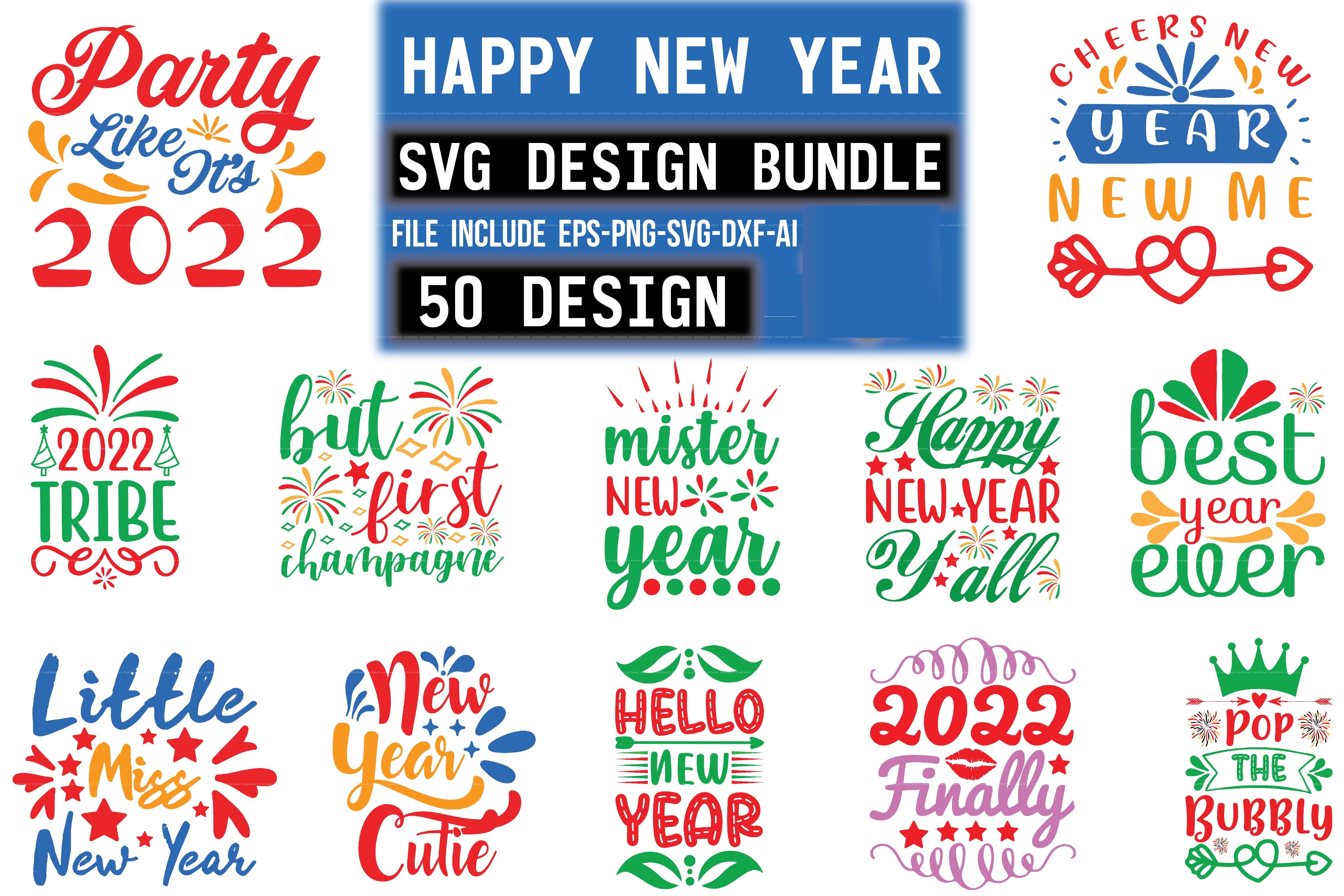 New Year SVG Bundle 10
