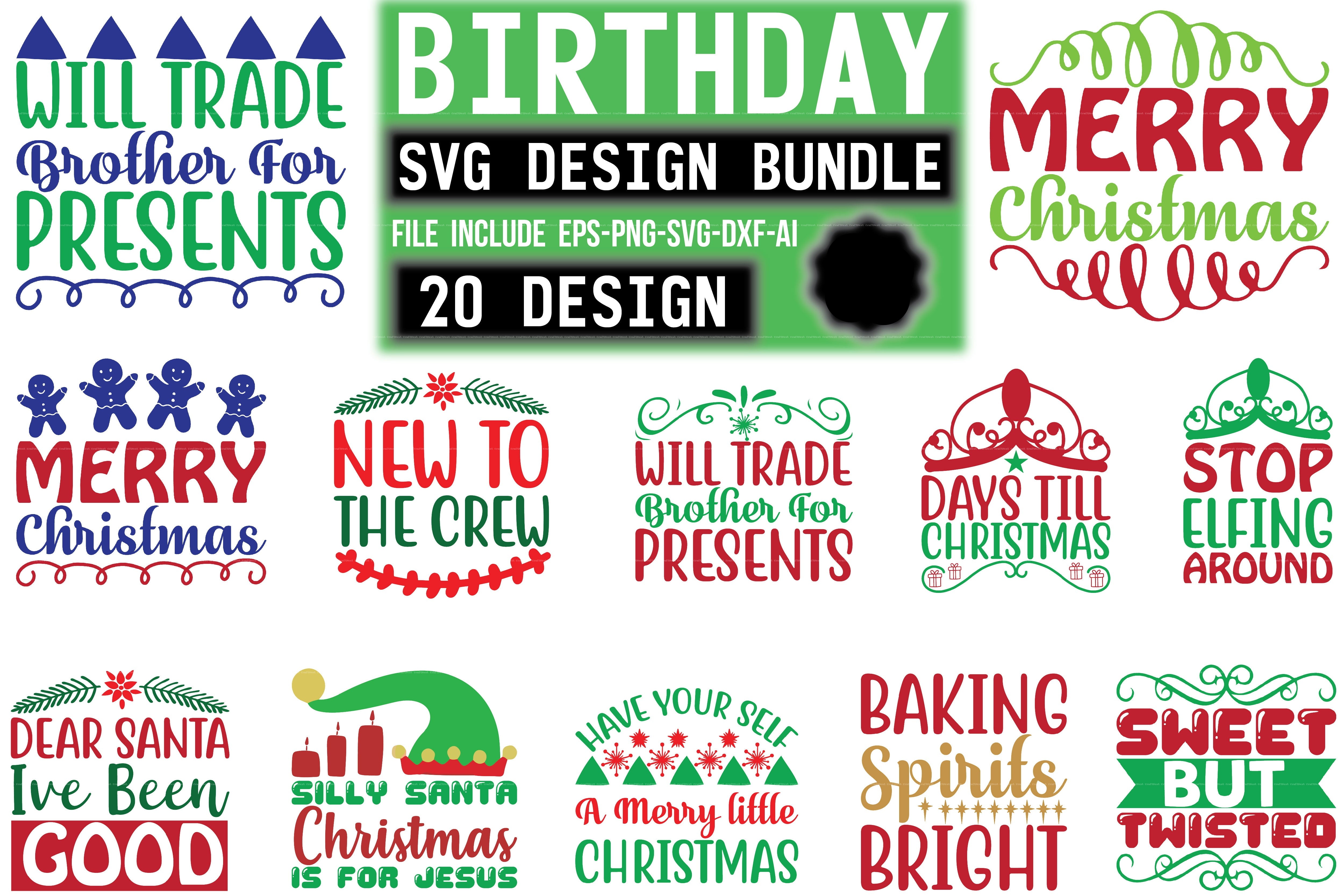 Christmas Design SVG Bundle 9